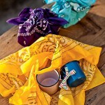 trouxinha de tecido com caneca esmaltada