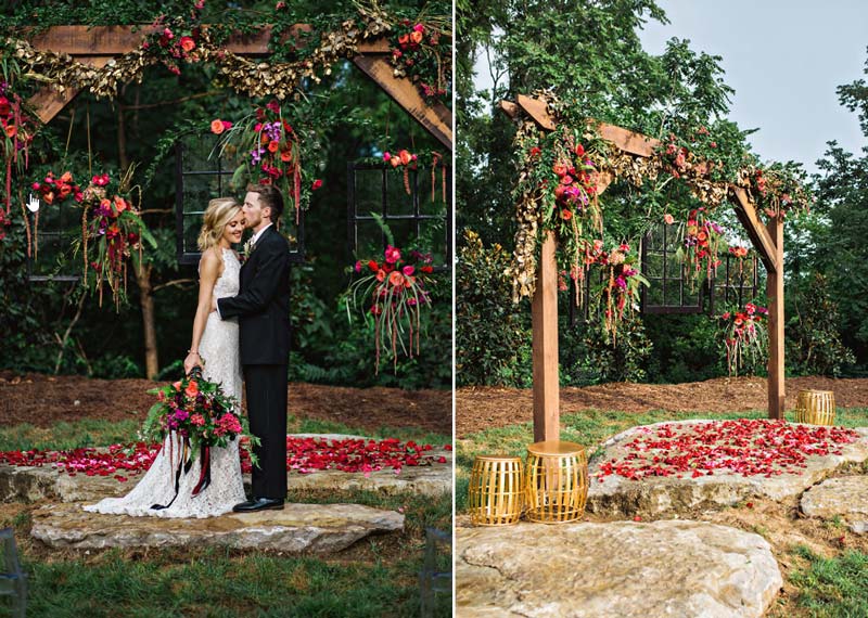 Casamento ao ar livre: Inspirações para decorar o altar da cerimônia - na grama