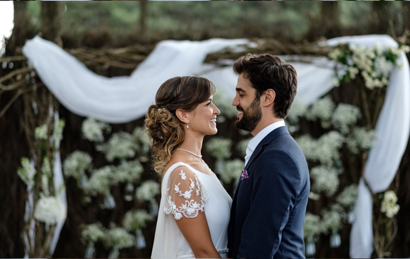 Casamento ao ar livre: Fernanda e Heitor