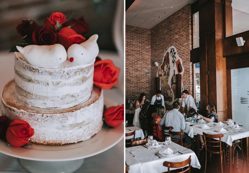 Casamento civil - recepção dos convidados 