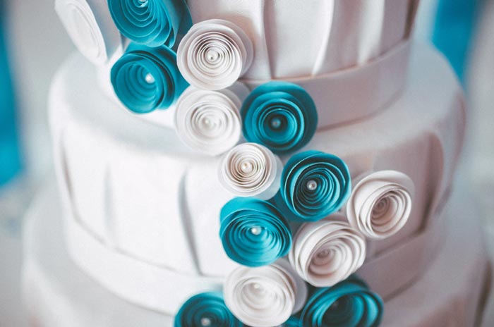 decoração de casamento azul Tiffany