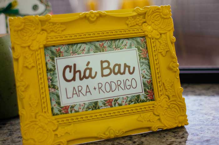 Chá bar tropical: Lara & Rodrigo