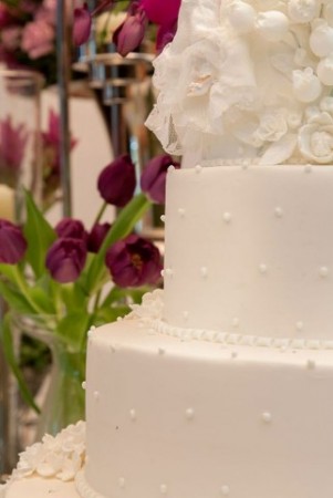 decoração de casamento lilás e rosa