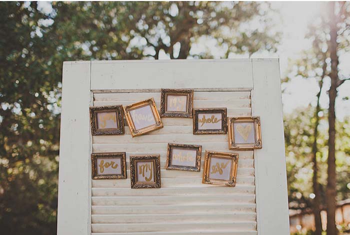 Paleta de cores para seu casamento: Marrom com dourado 