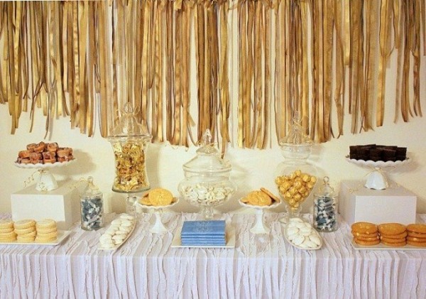 decoração de bodas de ouro