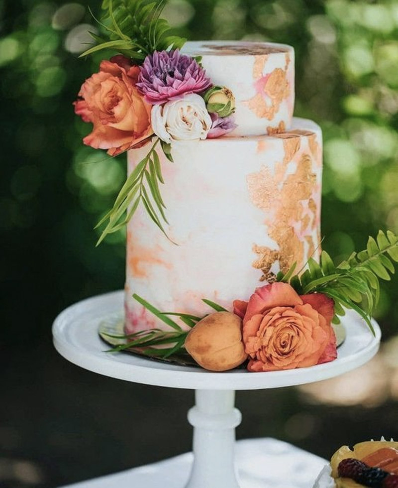 bolo tropical de casamento 