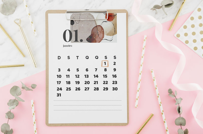 Download gratuito: Calendário 2021 | Blog do Casamento