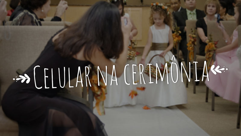 Vídeo: Celular na cerimônia de casamento