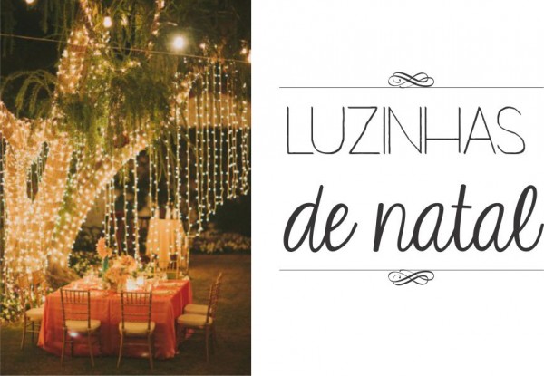 decoração de casamento com luzes de natal