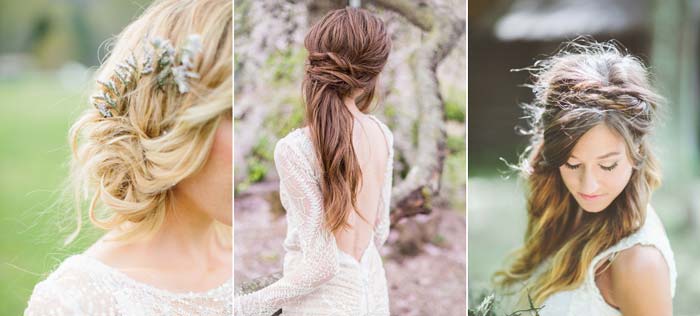 18 inspirações de penteado messy para noivas